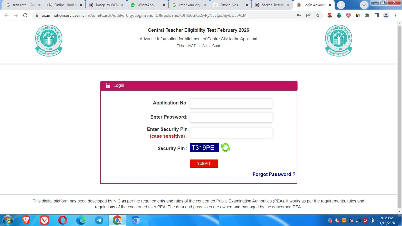 News Official Vds 22 CTET Exam City 2026 Check February Centre Details Best Link