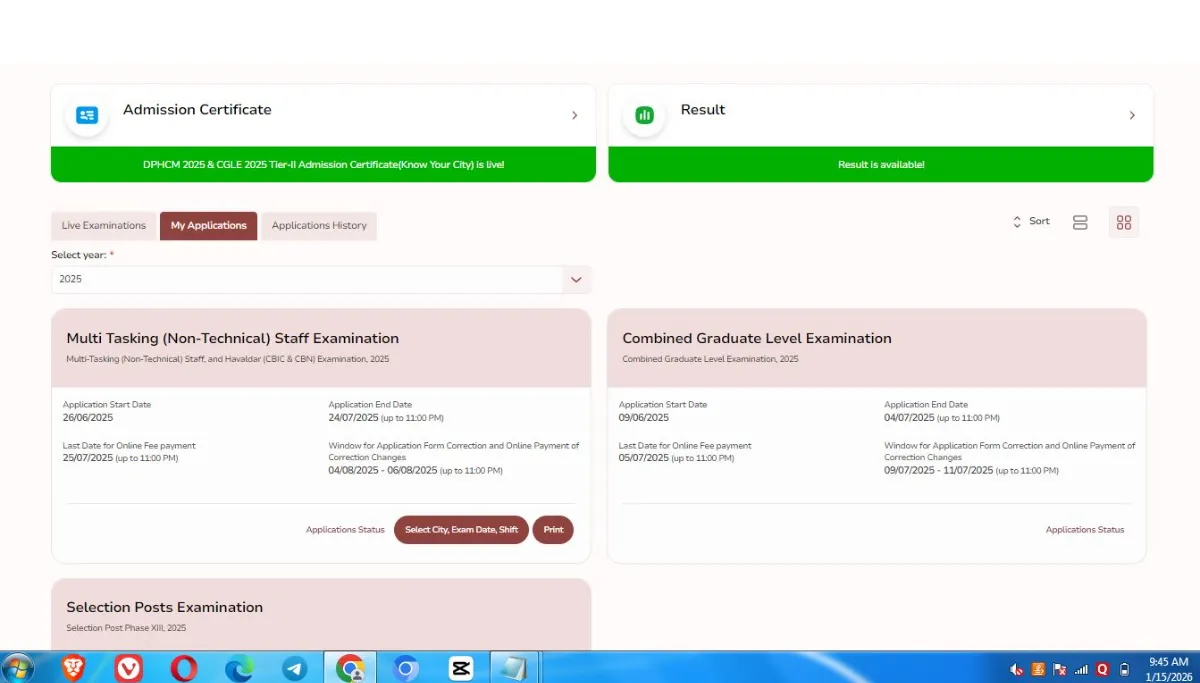 News Official Vds 11 SSC MTS Self Slot Booking 2026 Online एसएससी एमटीएस और हवलदार सेल्फ स्लॉट बुकिंग ऑनलाइन